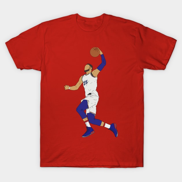 Ben Simmons Slam Dunk T-Shirt by rattraptees